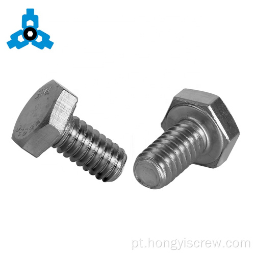 Cabeça hexagonal ajuste parafuso din 933 aço inoxidável